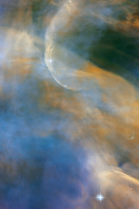 Celestial Cloudscape in the Orion Nebula